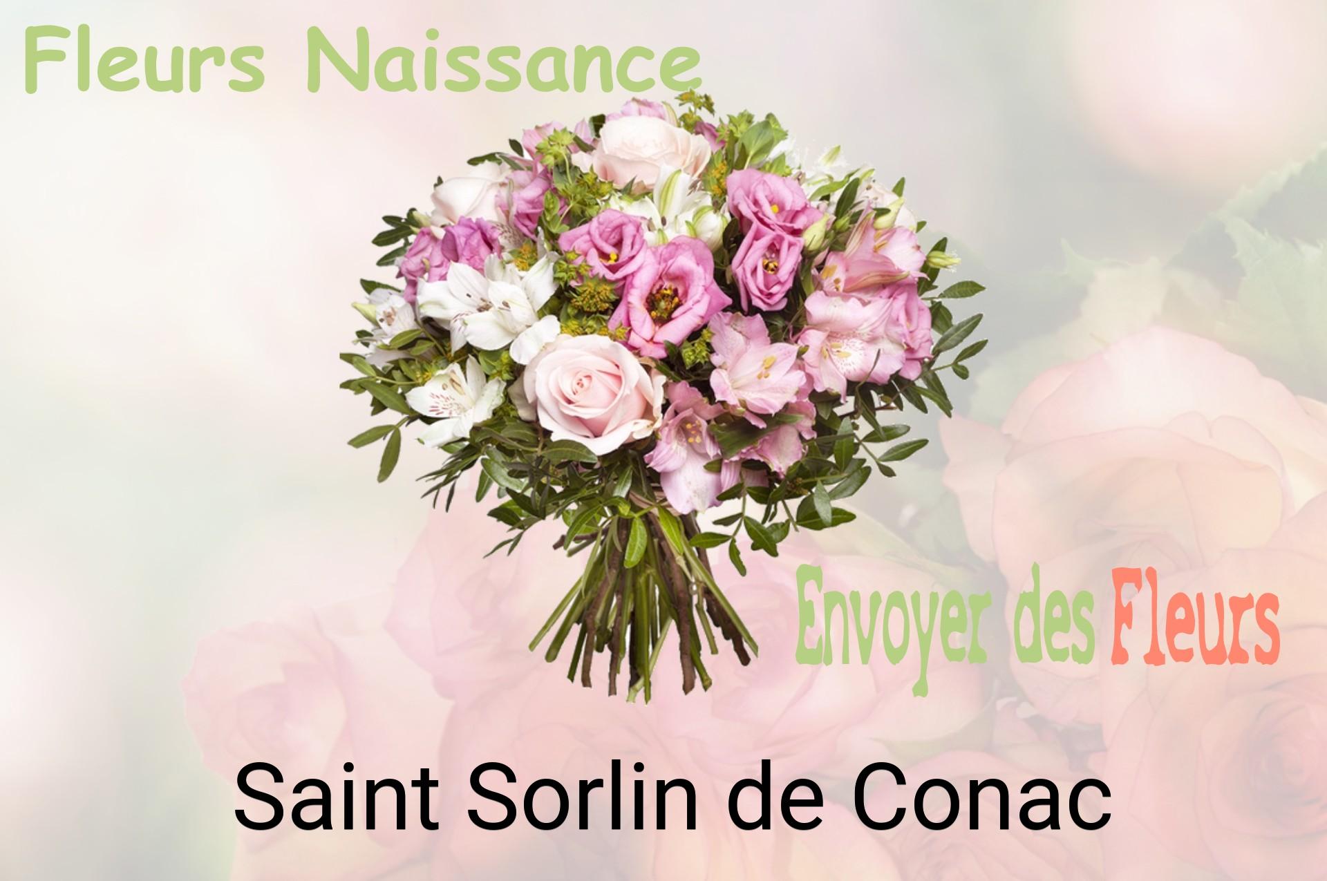 Bouquet de fleurs de naissance livré à Saint-Sorlin-de-Conac